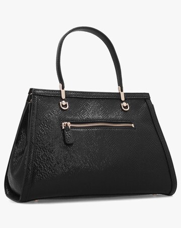 Guess Dovie Black Reptile Satchel Bag