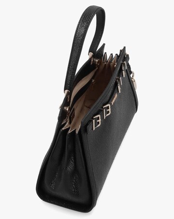 Guess Dovie Black Reptile Satchel Bag