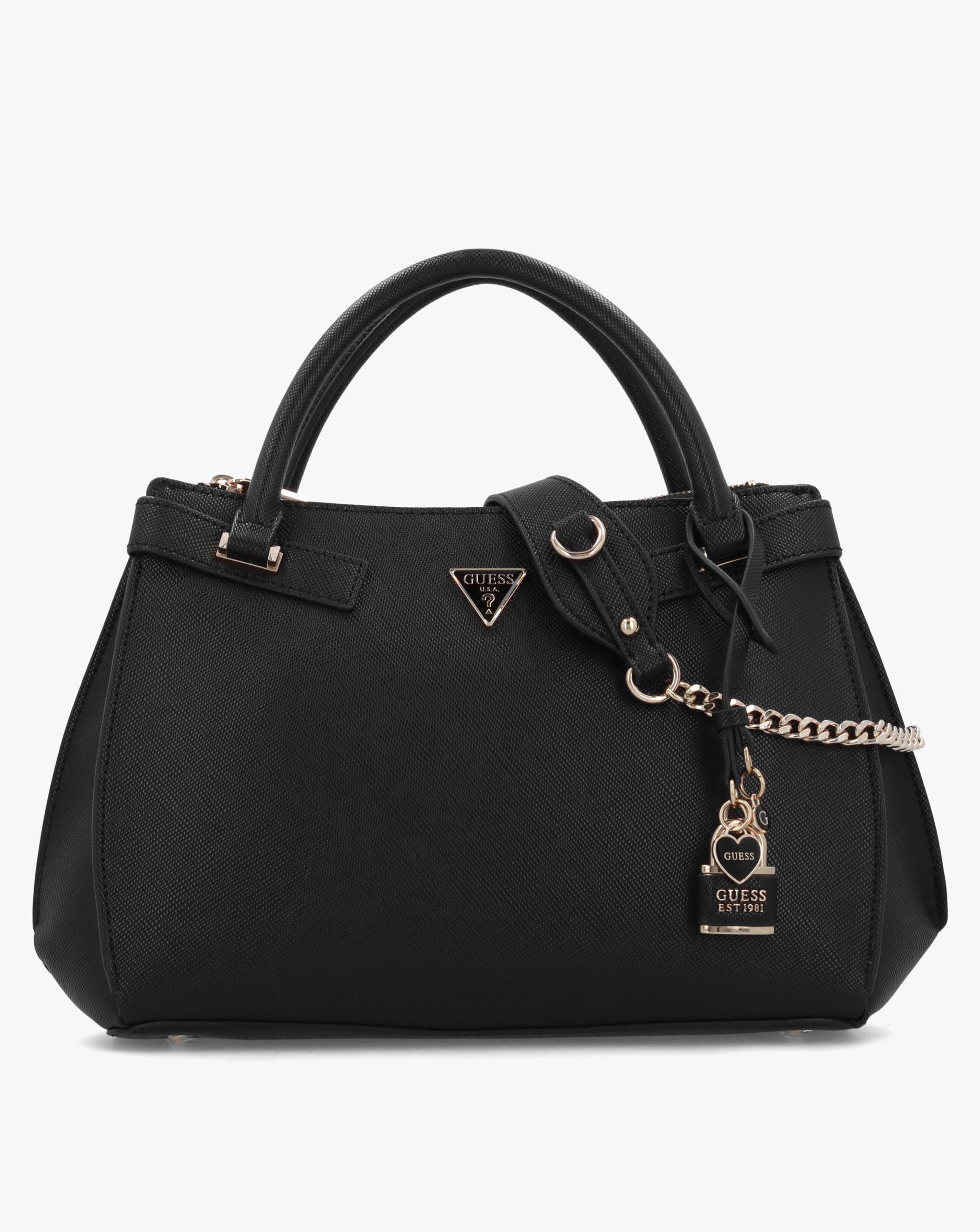 Guess Serenova Girlfriend Black Satchel Bag