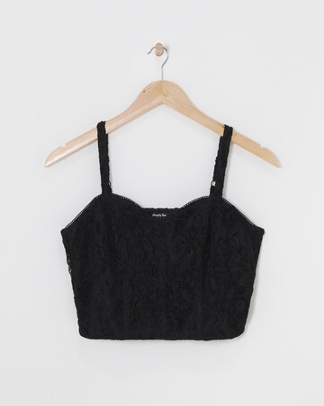 Black Lace Corset Top