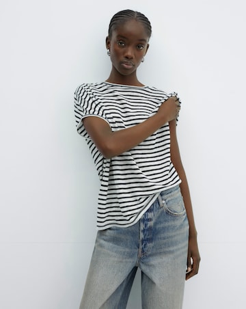 Mango 100% Linen T-shirt