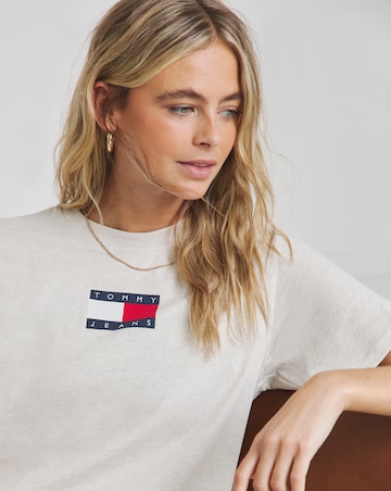 Tommy Jeans Relaxed Melange Flag Tee