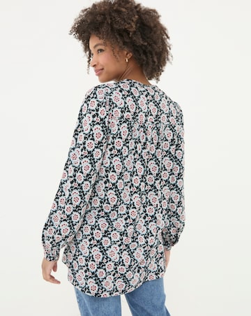 FatFace Jodie Painted Leaved Tunic