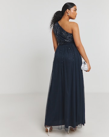 Maya Deluxe Embellished One Shoulder Maxi Dress