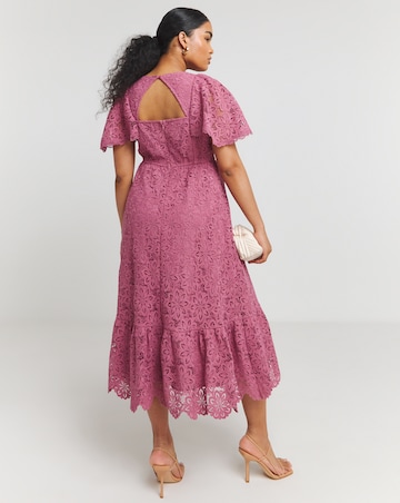 Maya Deluxe Lace Midi Dress