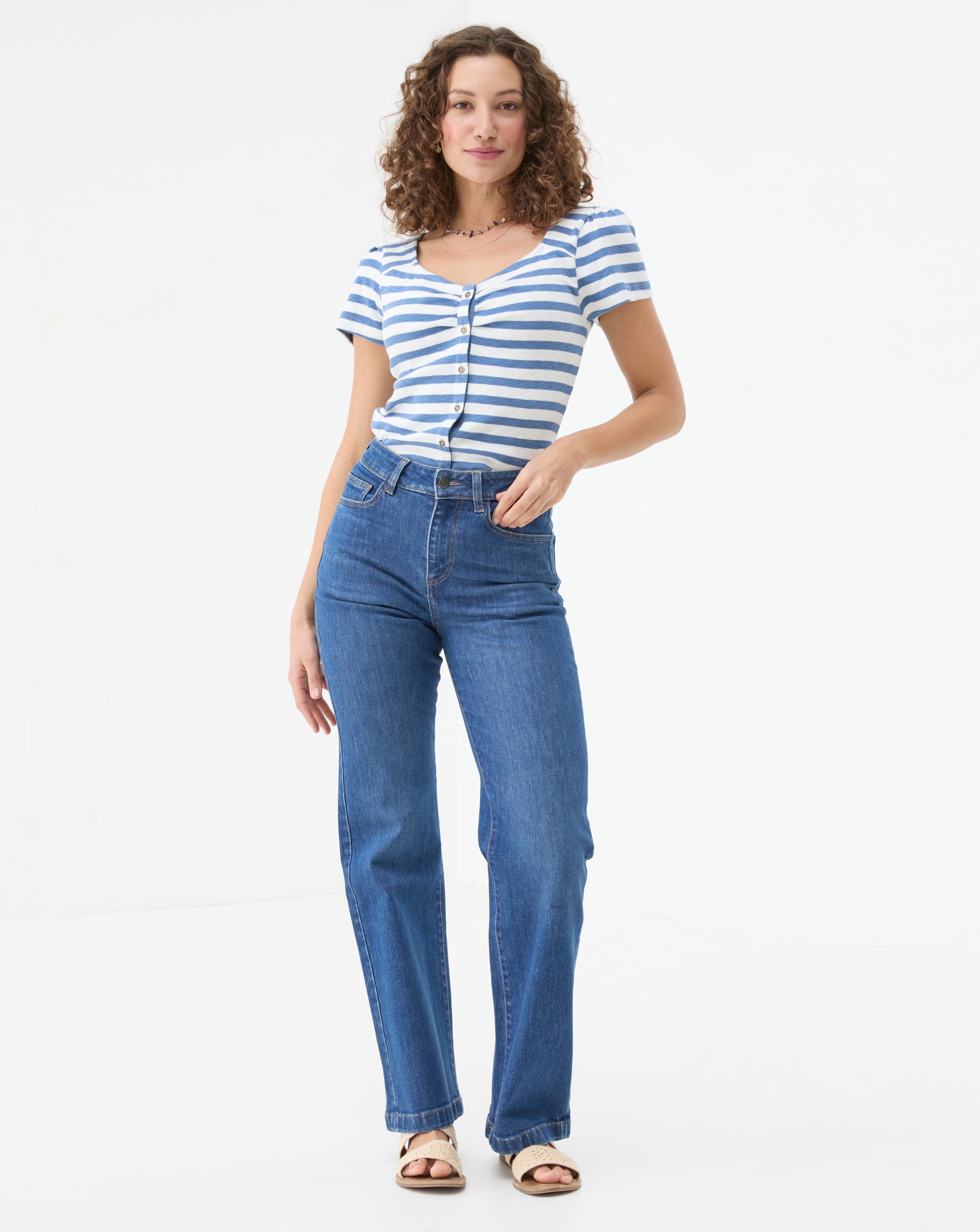 FatFace Elise Wide Leg Jeans
