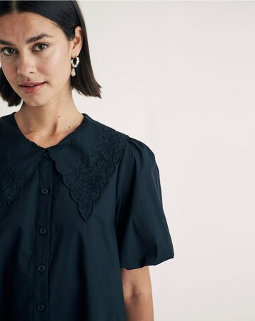 Nobody's Child Black Bridget Embroidered Mini Dress