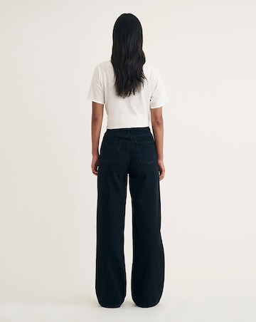 NOBODY'S CHILD Black Denim Wide Leg Jean