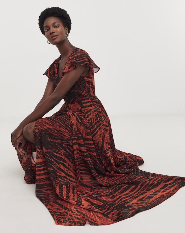Religion Blossom Maxi Dress - Copper