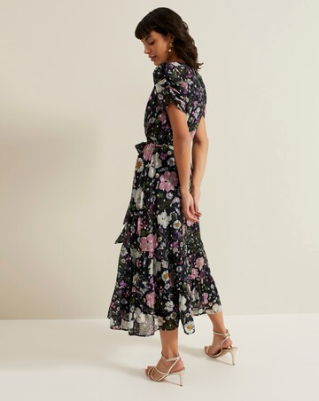 Phase Eight Azalea Print Fil Coupe Dress