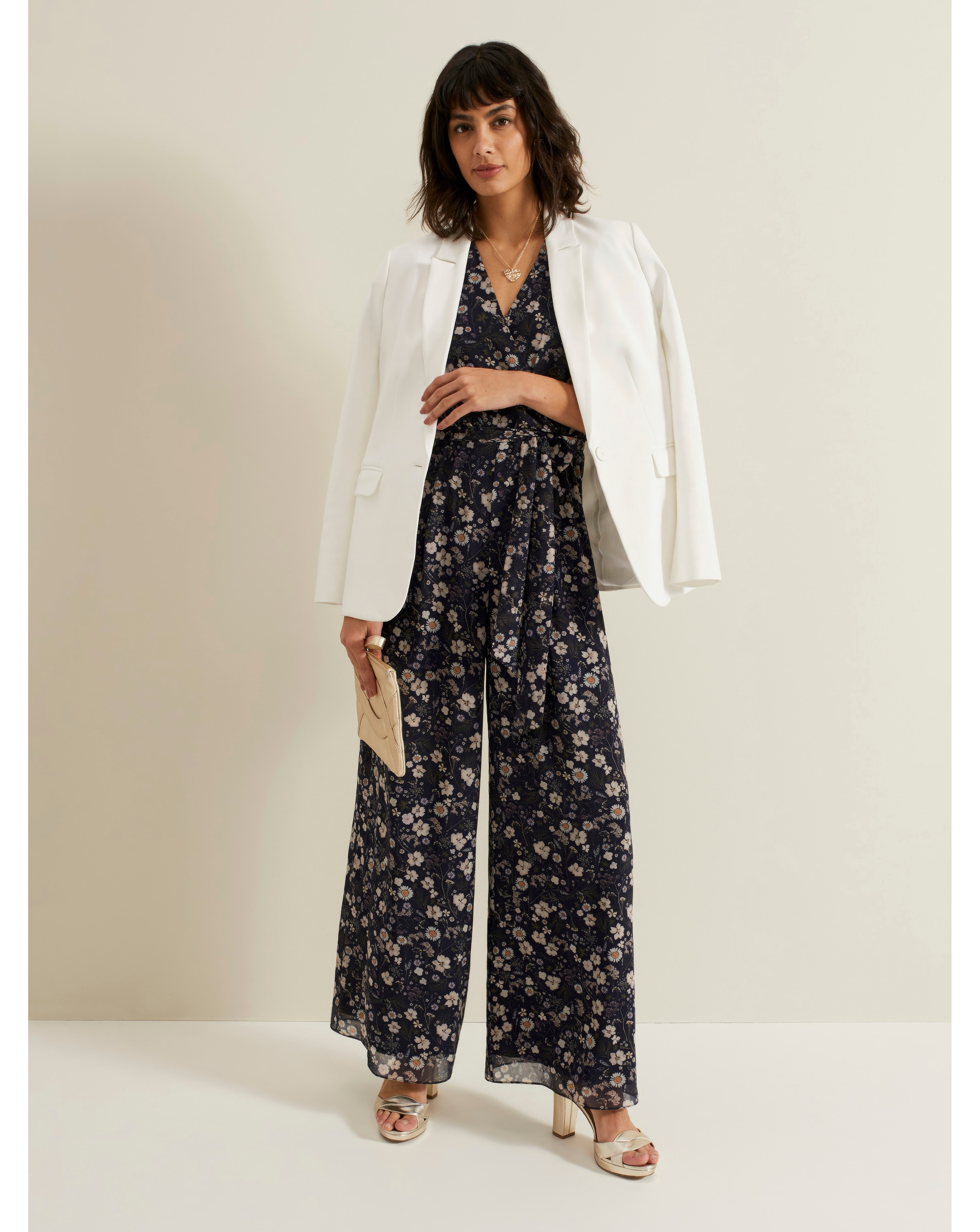Phase Eight Helene Floral Print Jumpsuit