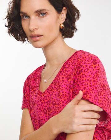 The V Neck Printed T-Shirt