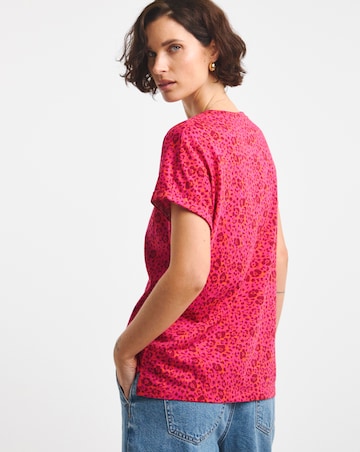 The V Neck Printed T-Shirt