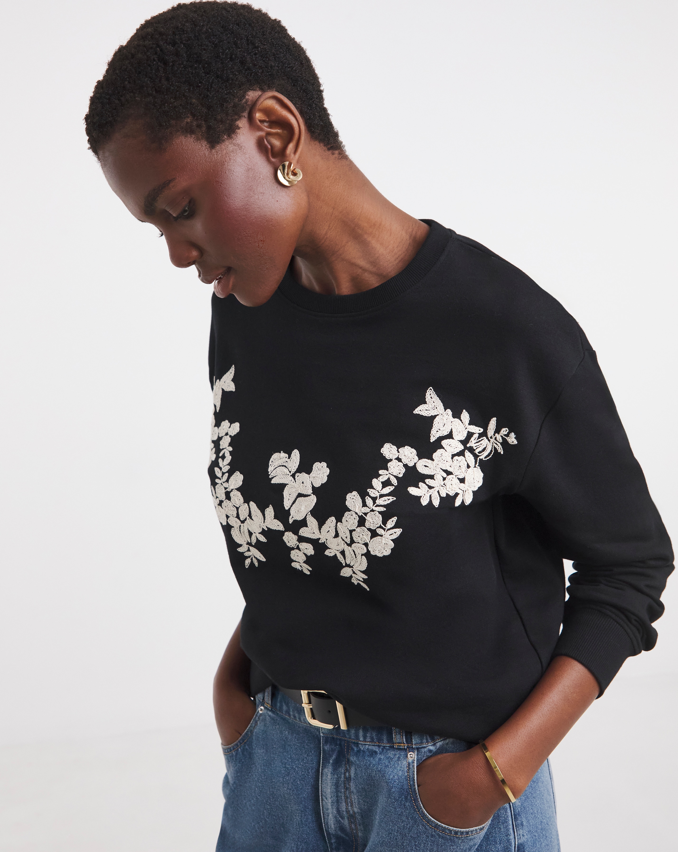 Cornelli Embroidered Sweatshirt