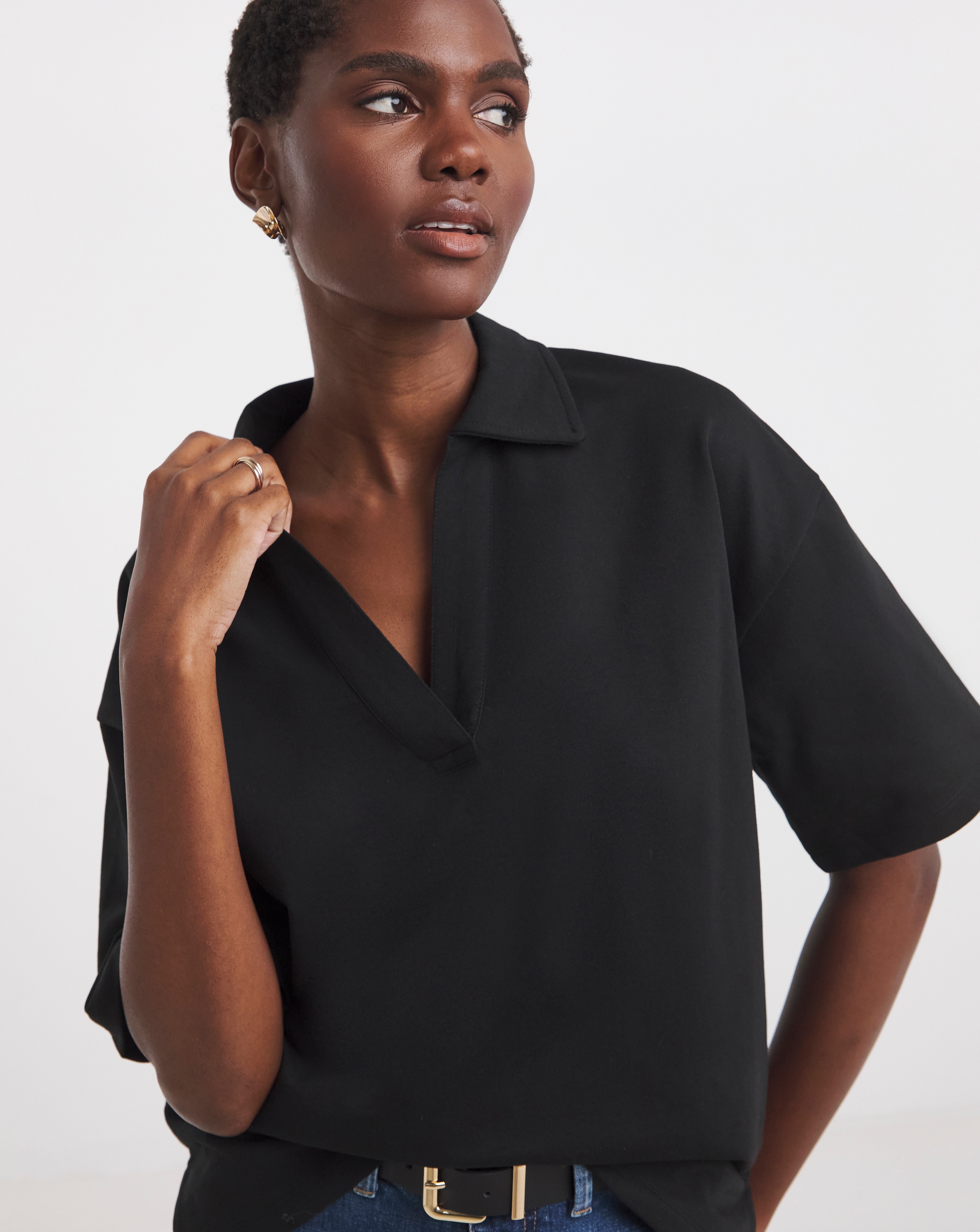 Half Sleeve Rugby Polo Sweat