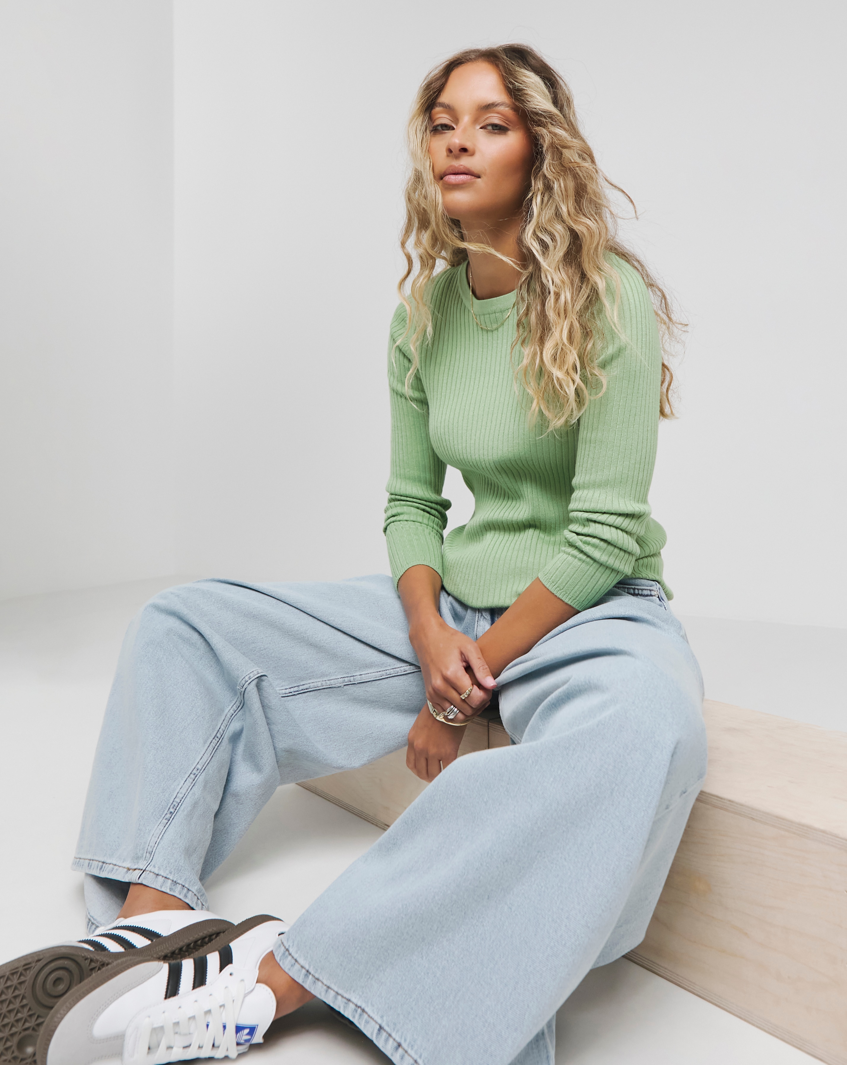 Simply Be Long Sleeve Crew Neck Jumper