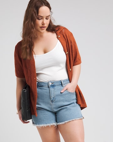 Rust Crochet Shirt Co Ord