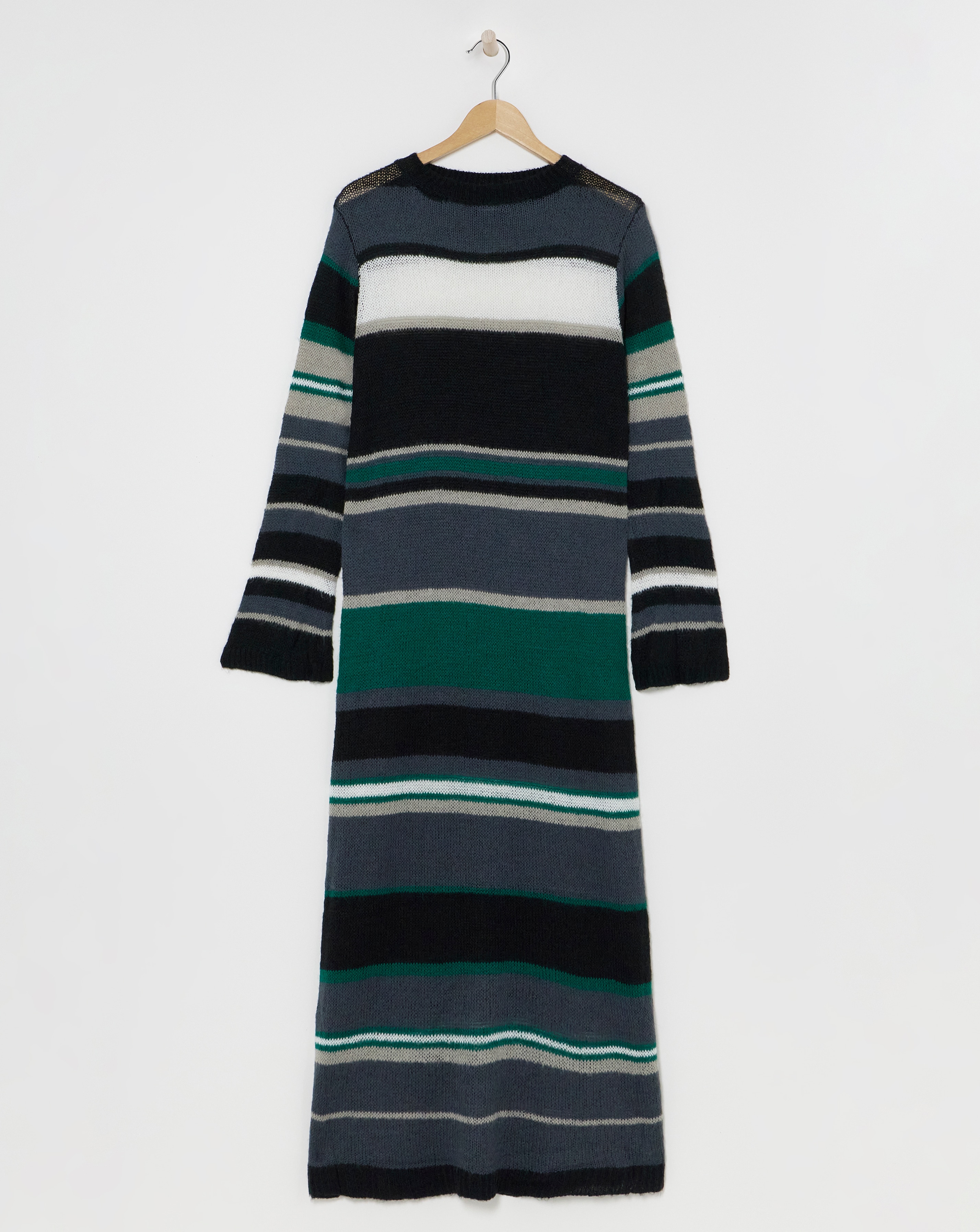 Stripe Knitted Midaxi Dress