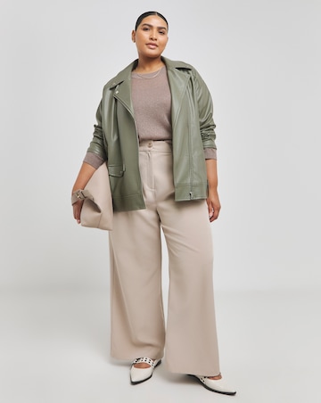 Brown Sheer Glitter Knit Jumper