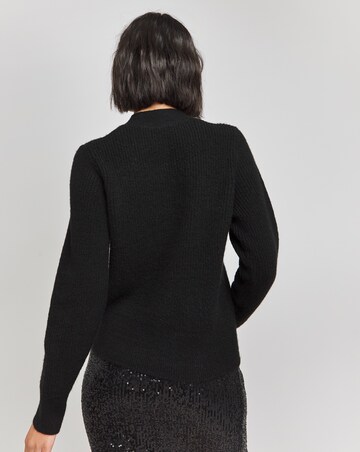 Black Diamante Bow Cardigan