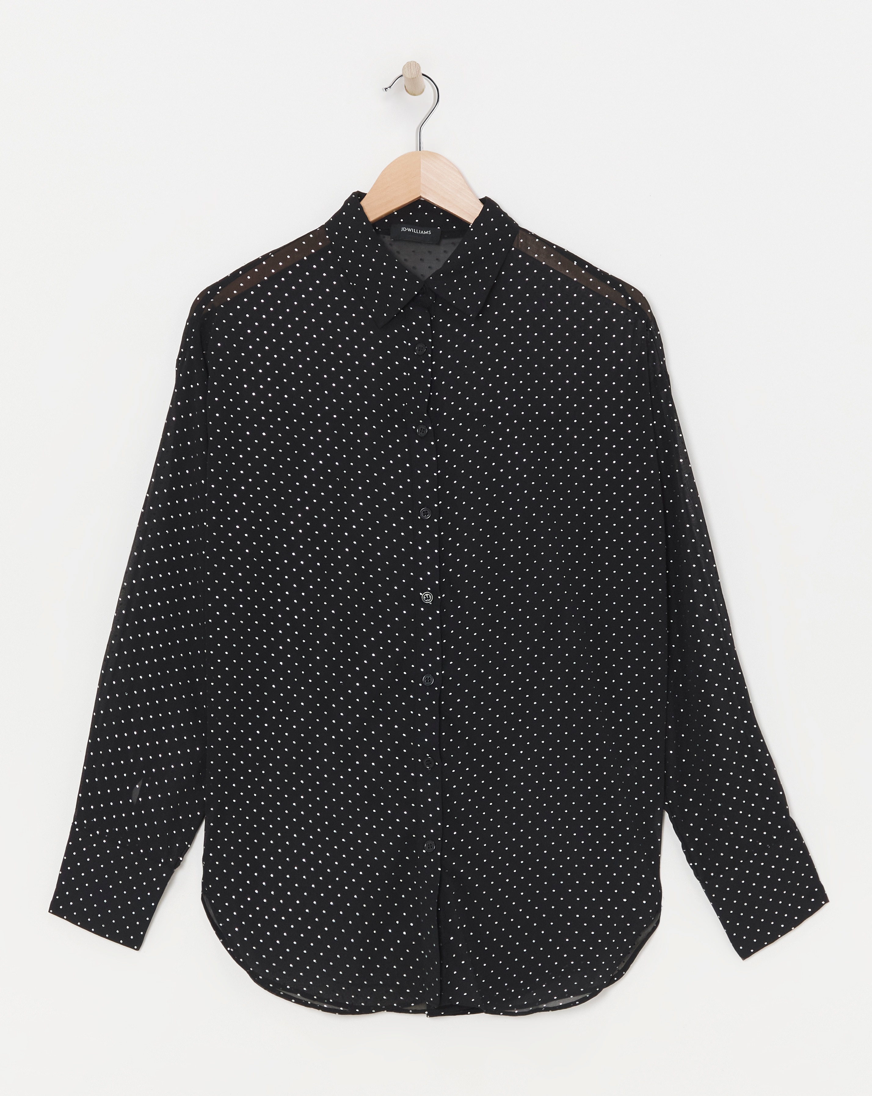 Metallic Spot Oversized Shirt