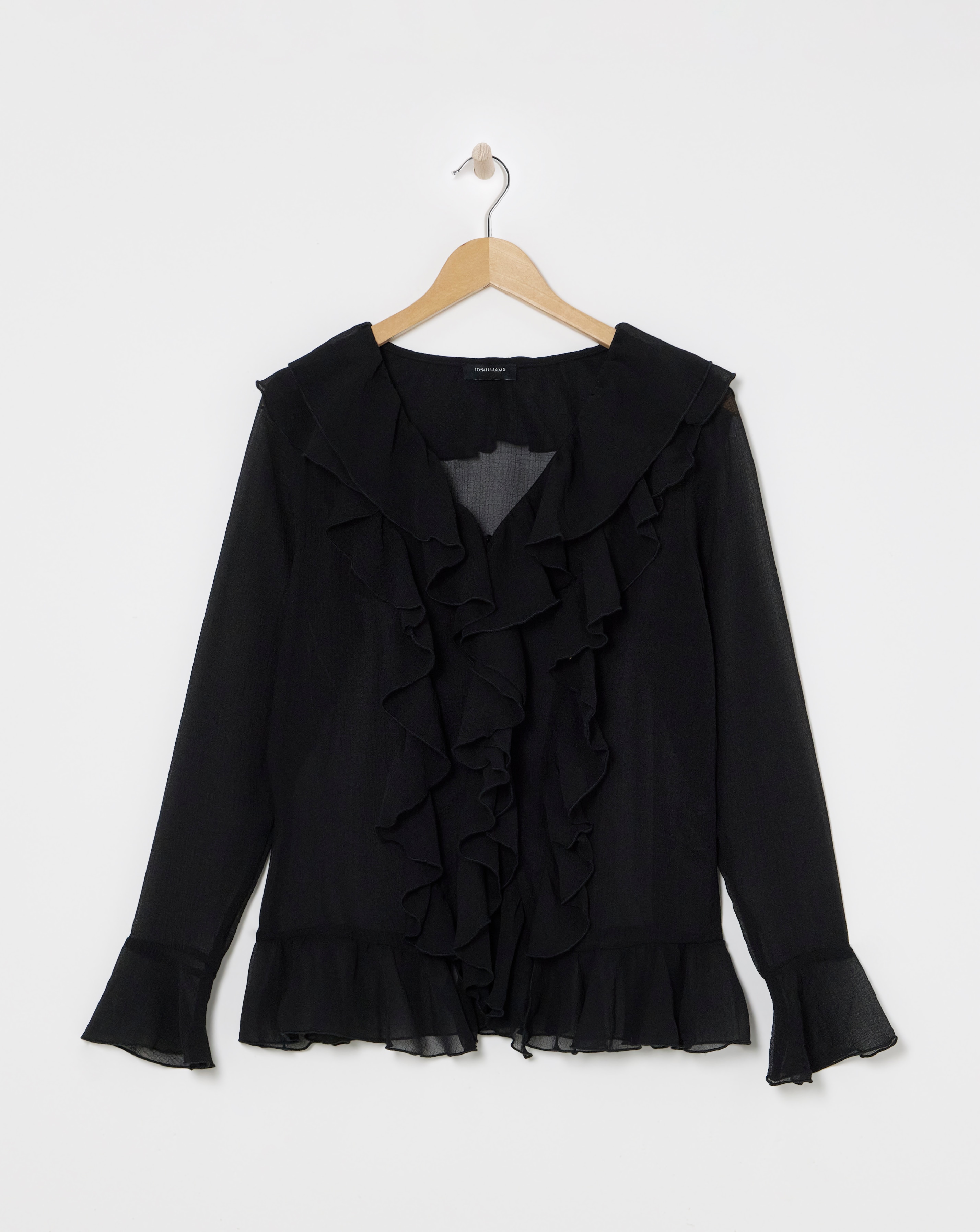 Ruffle Long Sleeve Blouse