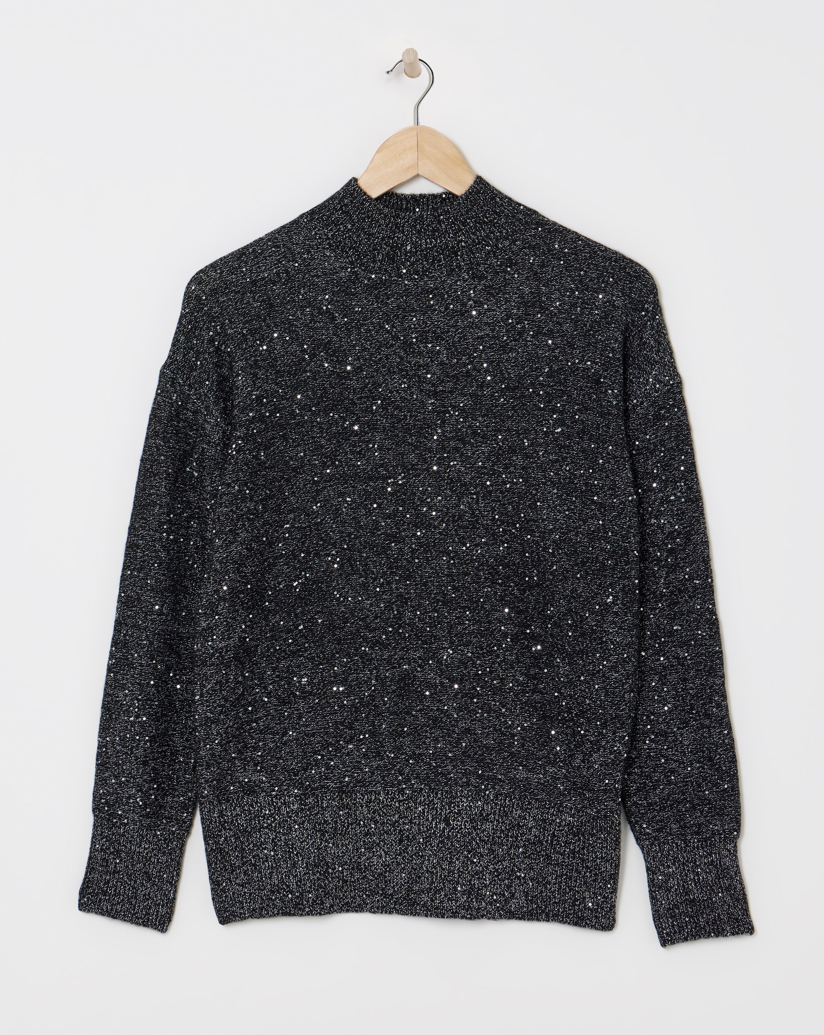 Black Sequin Jumper