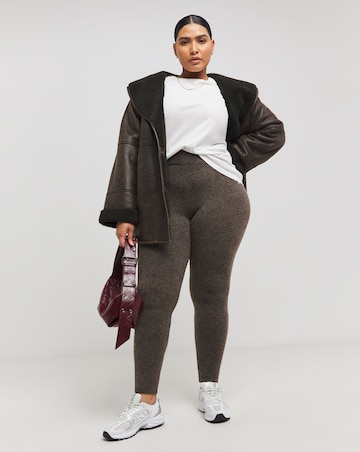 Chocolate Knitted Legging