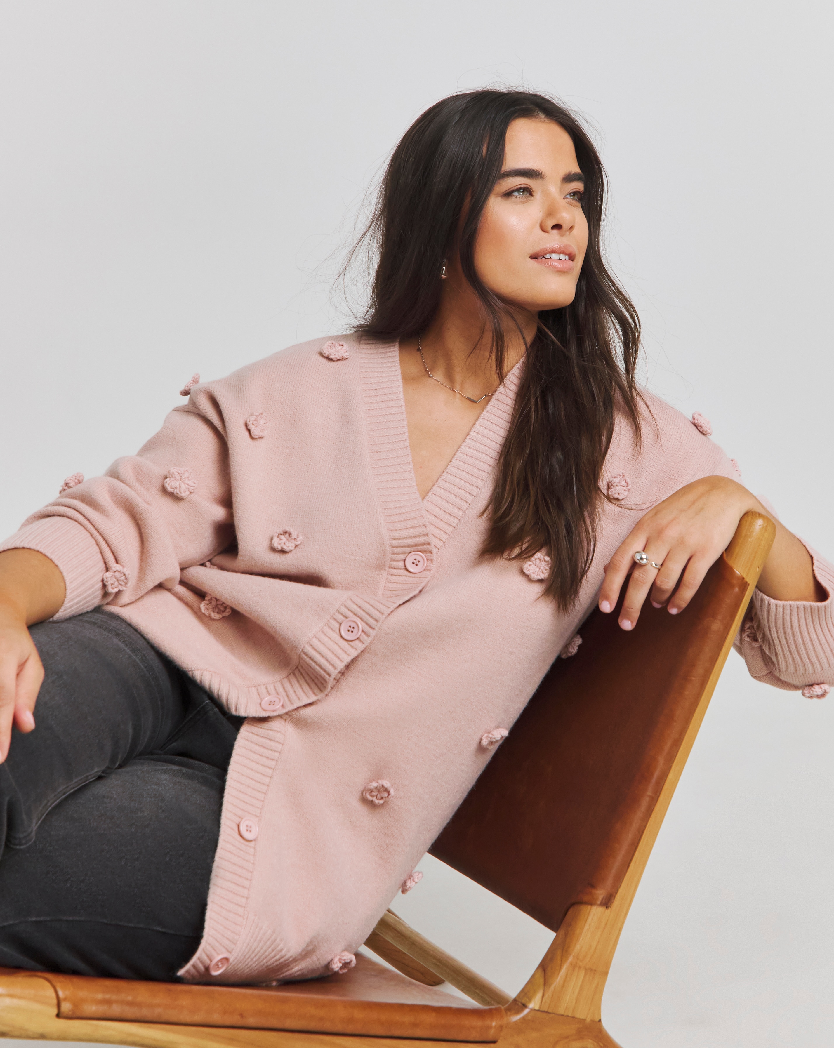 Floral Applique Cardigan