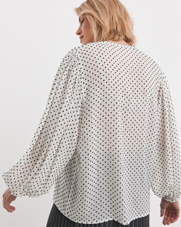 Dobby Long Sleeve Blouse