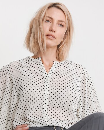 Dobby Long Sleeve Blouse