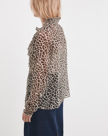 Ruffle Chiffon Blouse