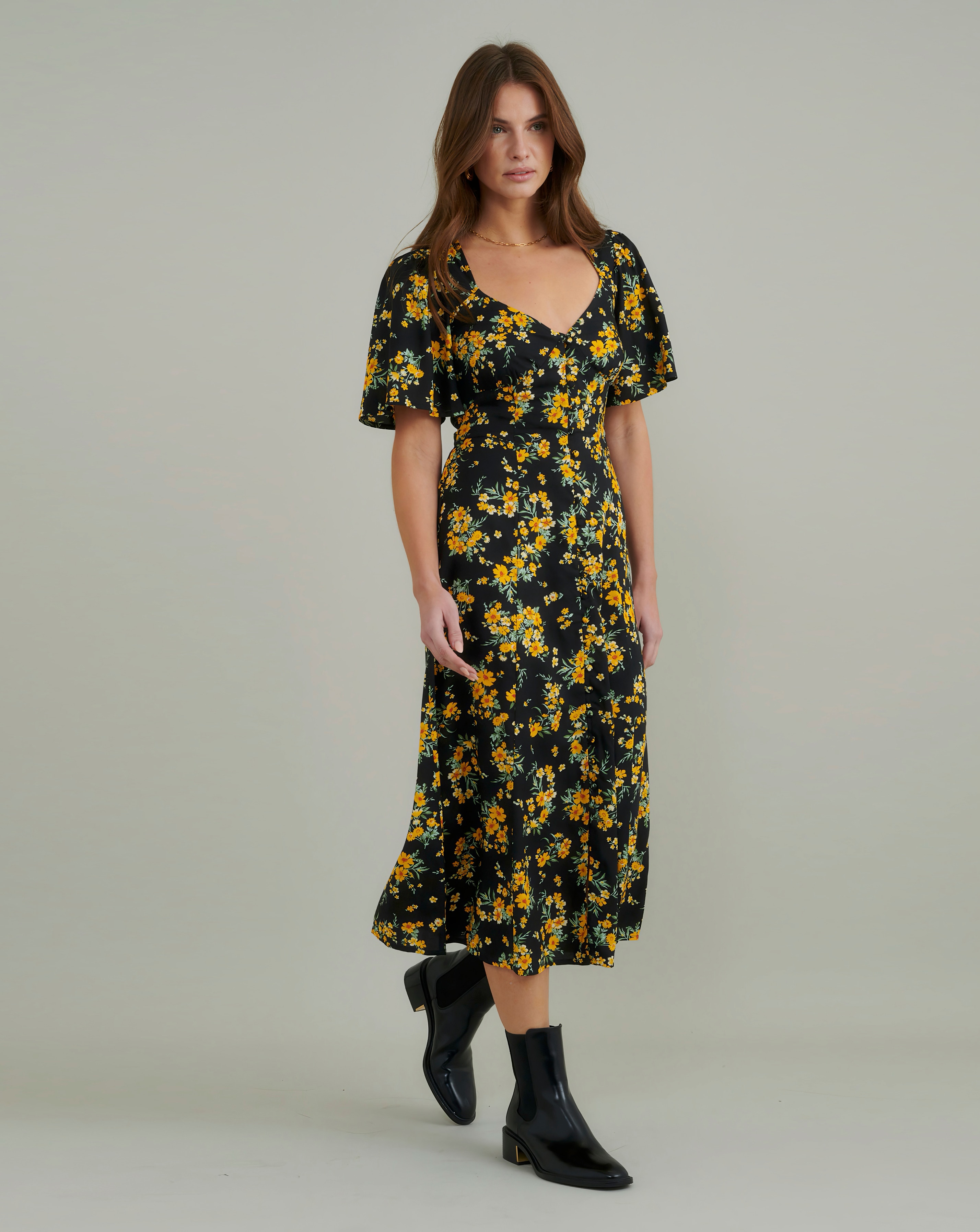 Nobody's Child Midi Dress