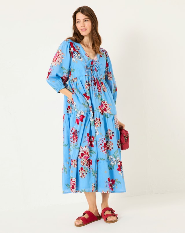 Fatface Frankie Maxi Dress - Bright Blue