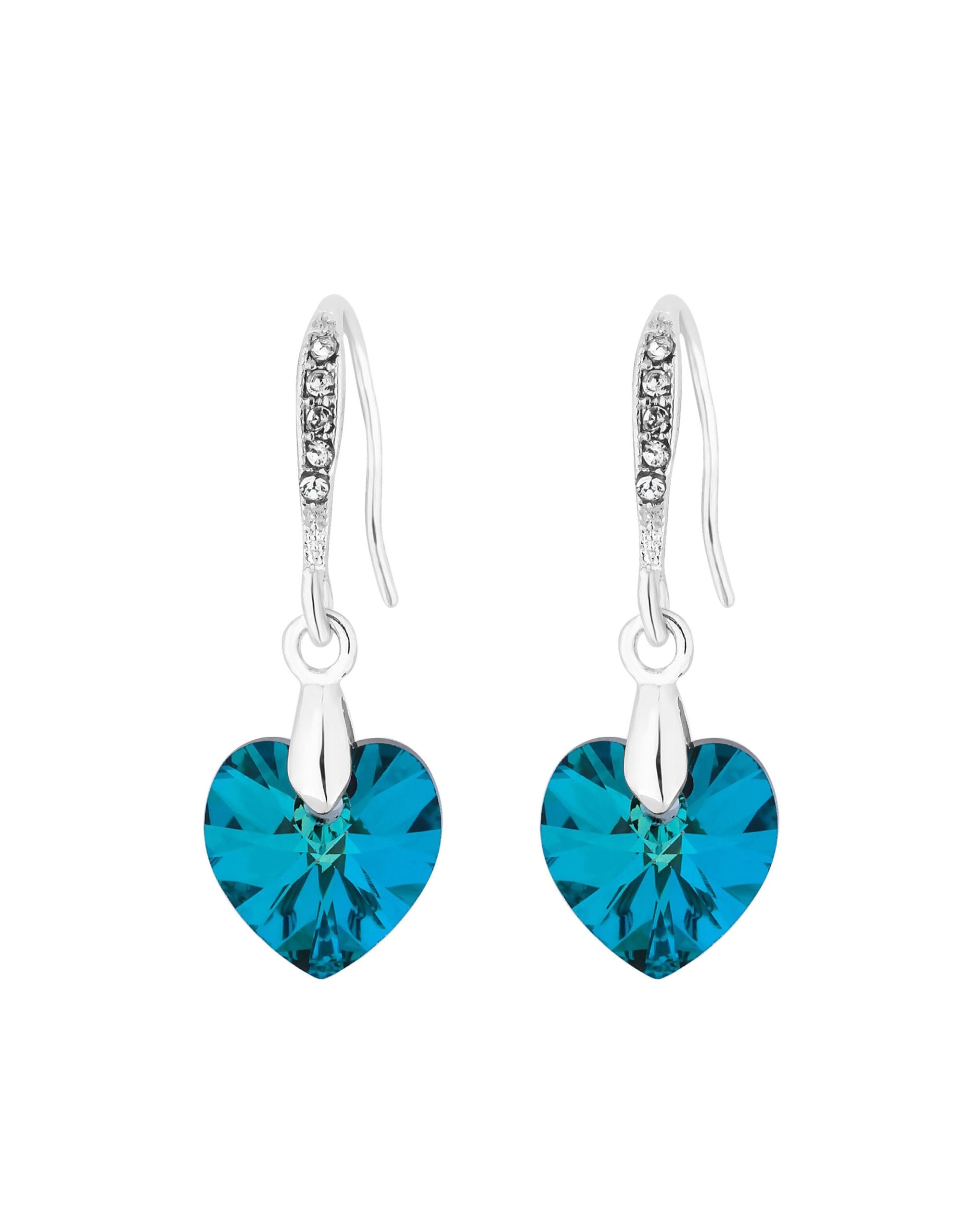 Jon Richard Bermuda Heart Drop Earrings
