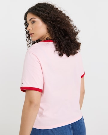 Tommy Jeans Slim Script Ringer Tee
