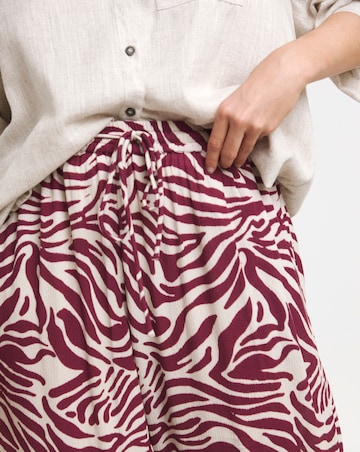 Simply Be Tie Waist Crinkle Wide Leg Trouser