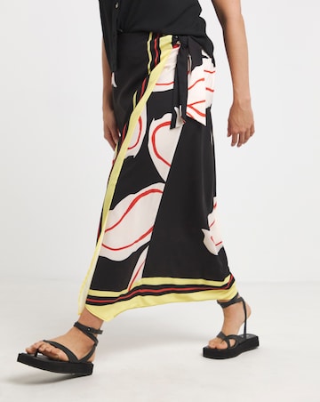 Simply Be Spun Viscose Knot Detail Midaxi Skirt