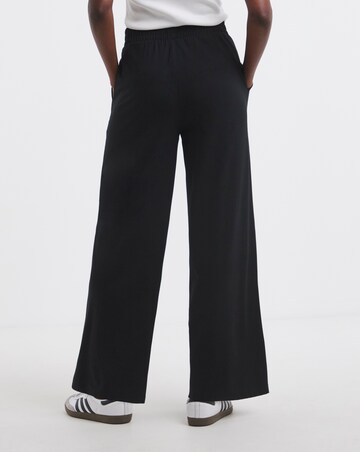 Premium Jersey Pintuck Wide Leg Trousers