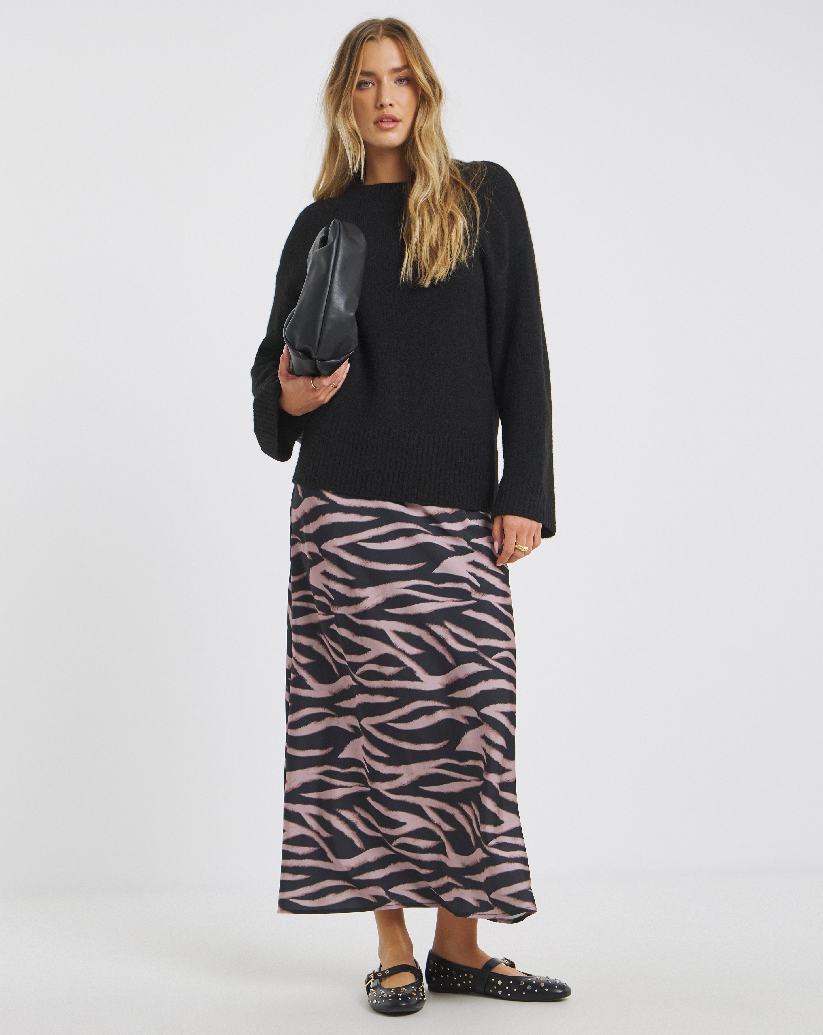 Simply Be Satin Maxi Skirt