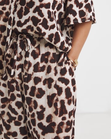 Simply Be Leopard Crinkle Balloon Trouser