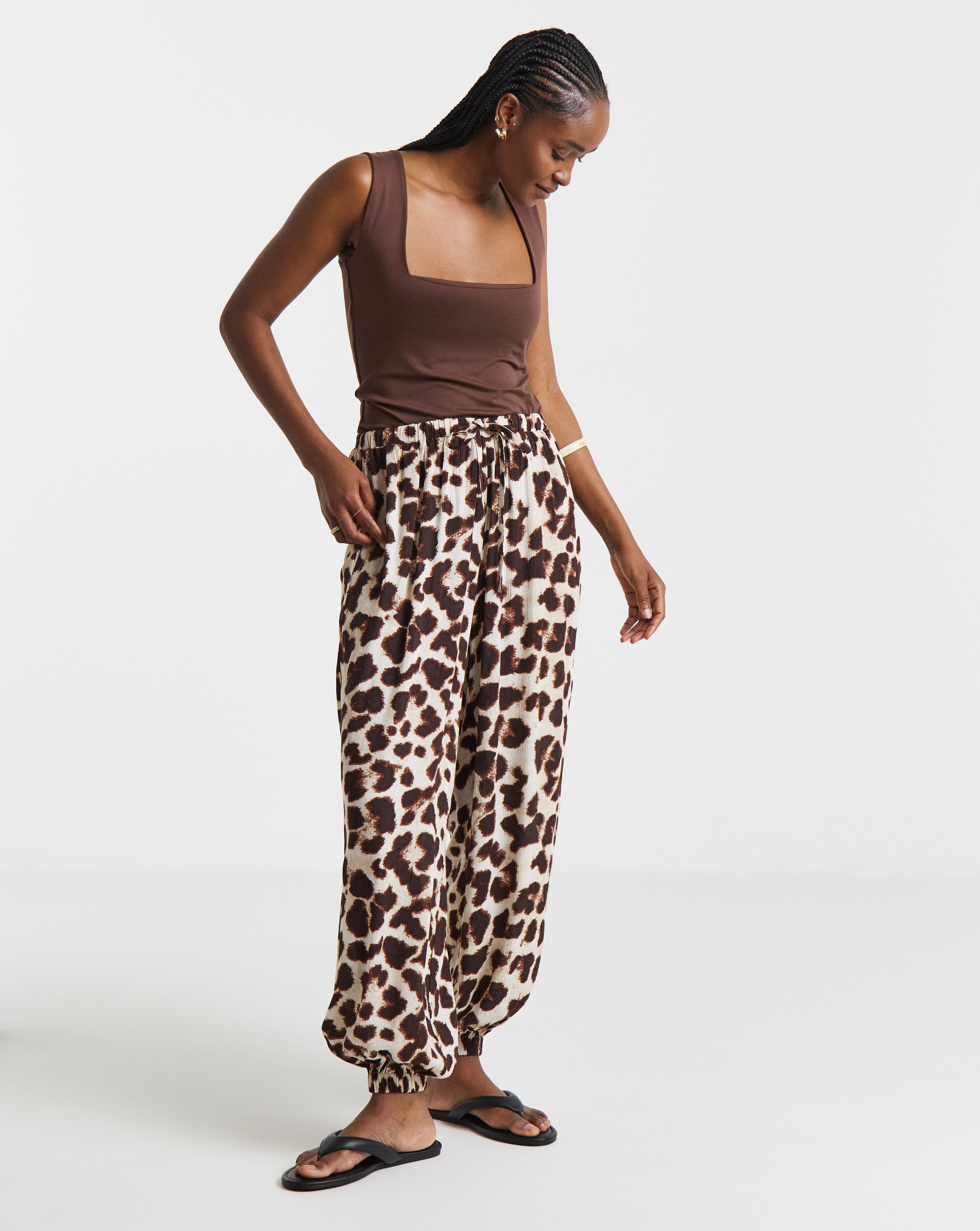 New In - Simply Be Leopard Balloon Trouser