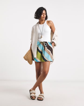 Stripe Linen Shorts
