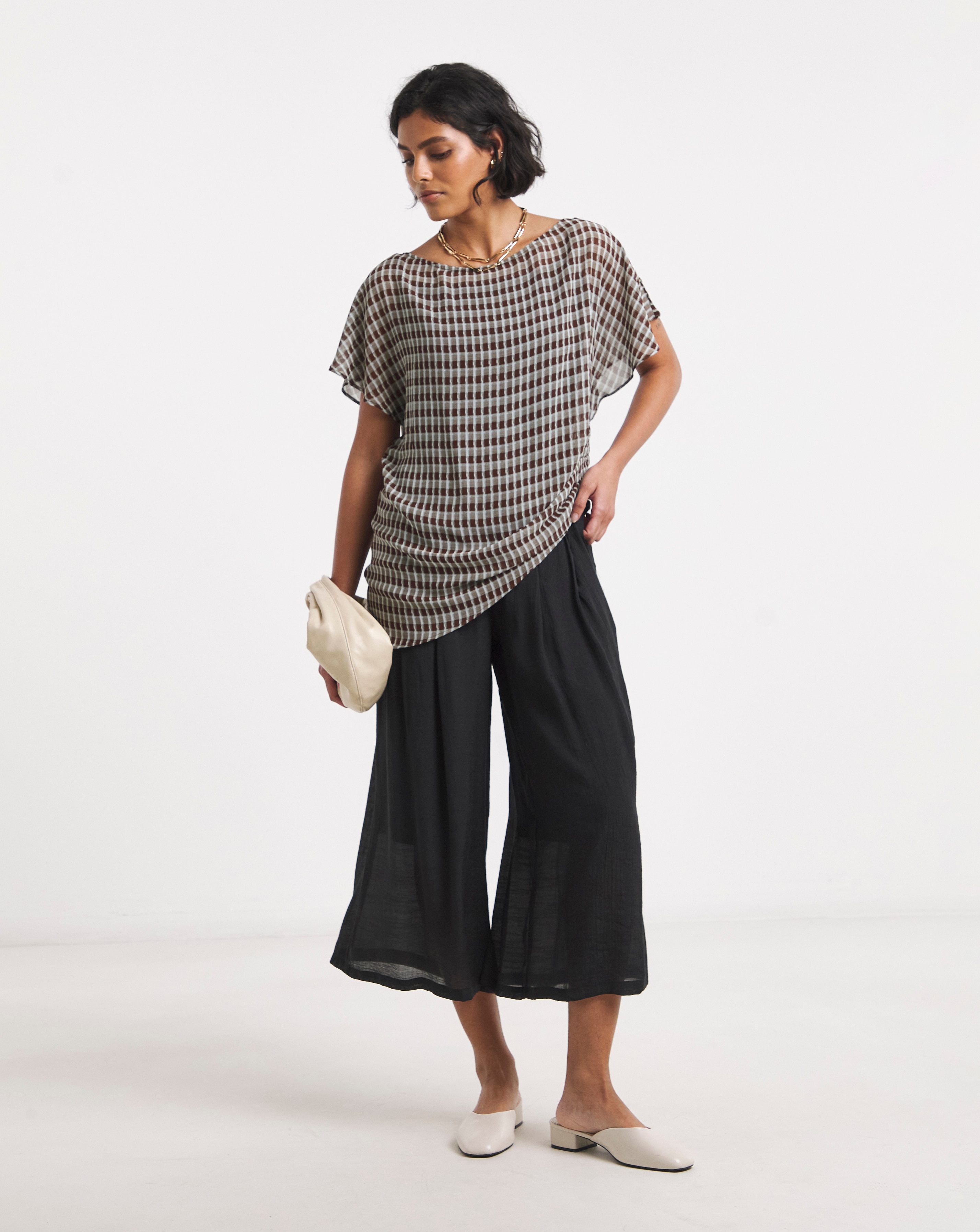 New In - Black Palazzo Culotte