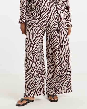 Simply Be Zebra Wide Leg Co-Ord Trouser
