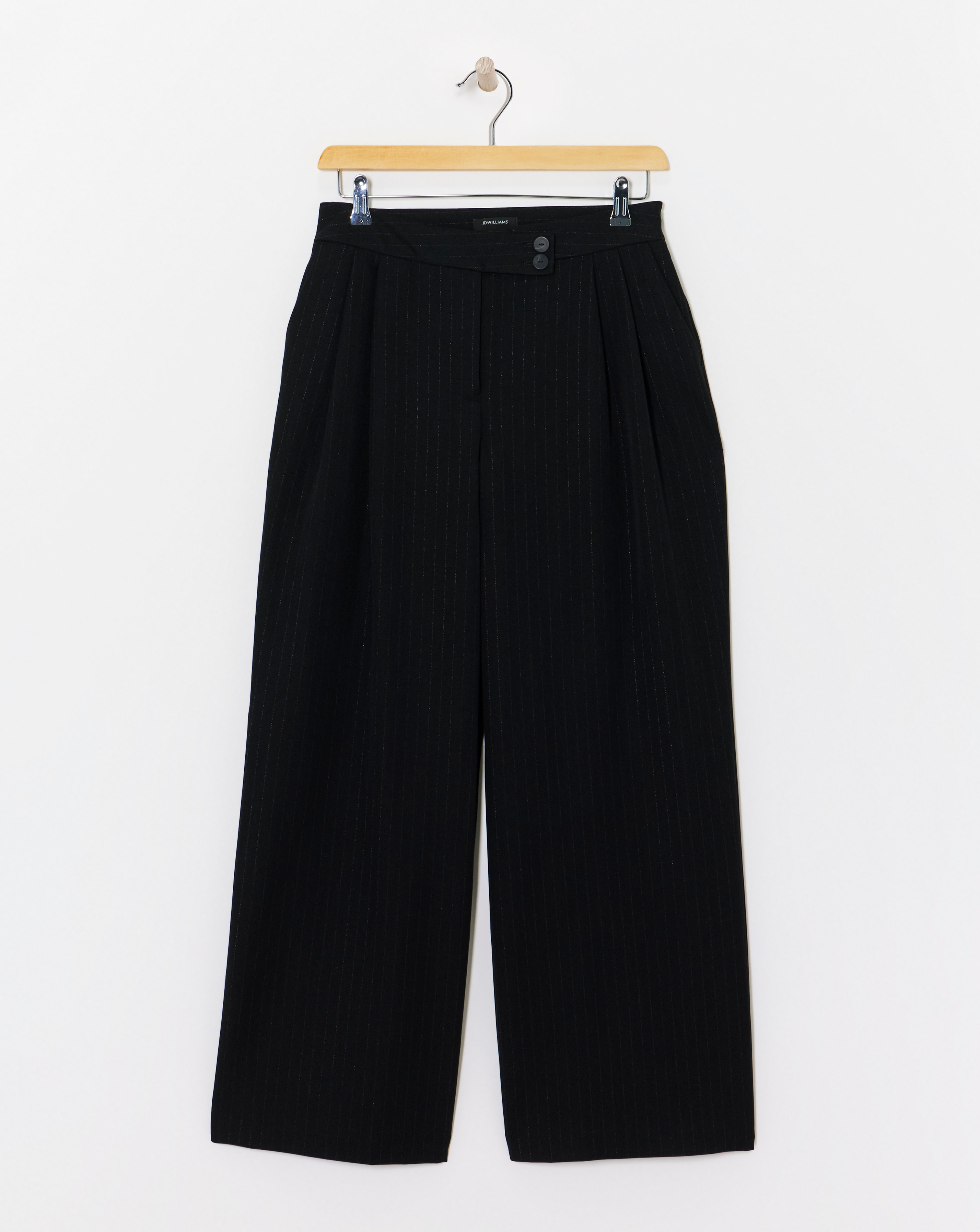 Metallic Thread Wide Leg Trouser