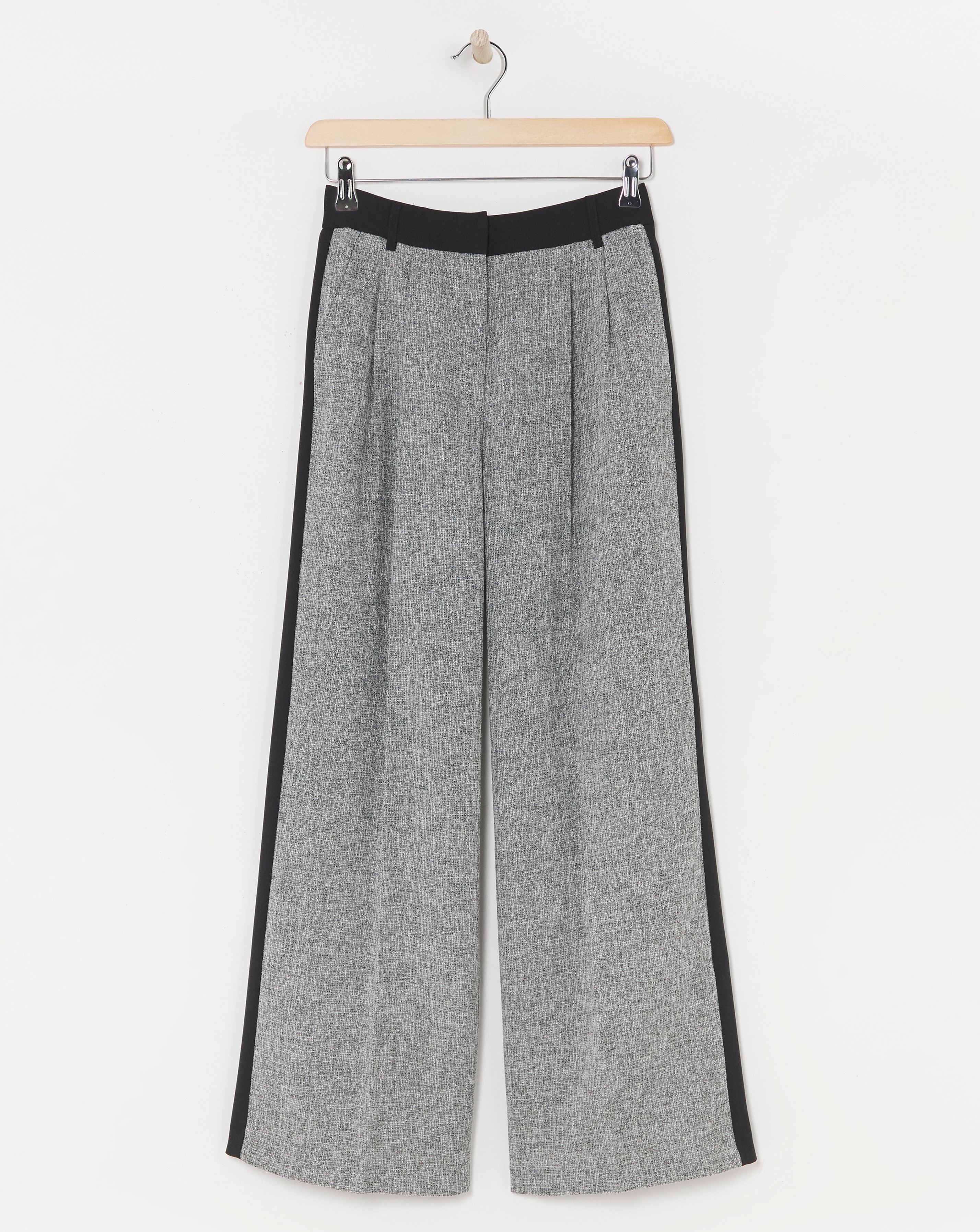 Hybrid Panel Wide Leg Trousers