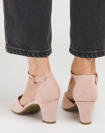 Heeled Shoe With Ankle Strap EEE Fit
