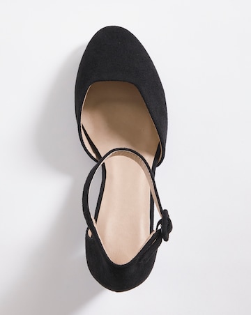 Heeled Shoe With Ankle Strap EEE Fit