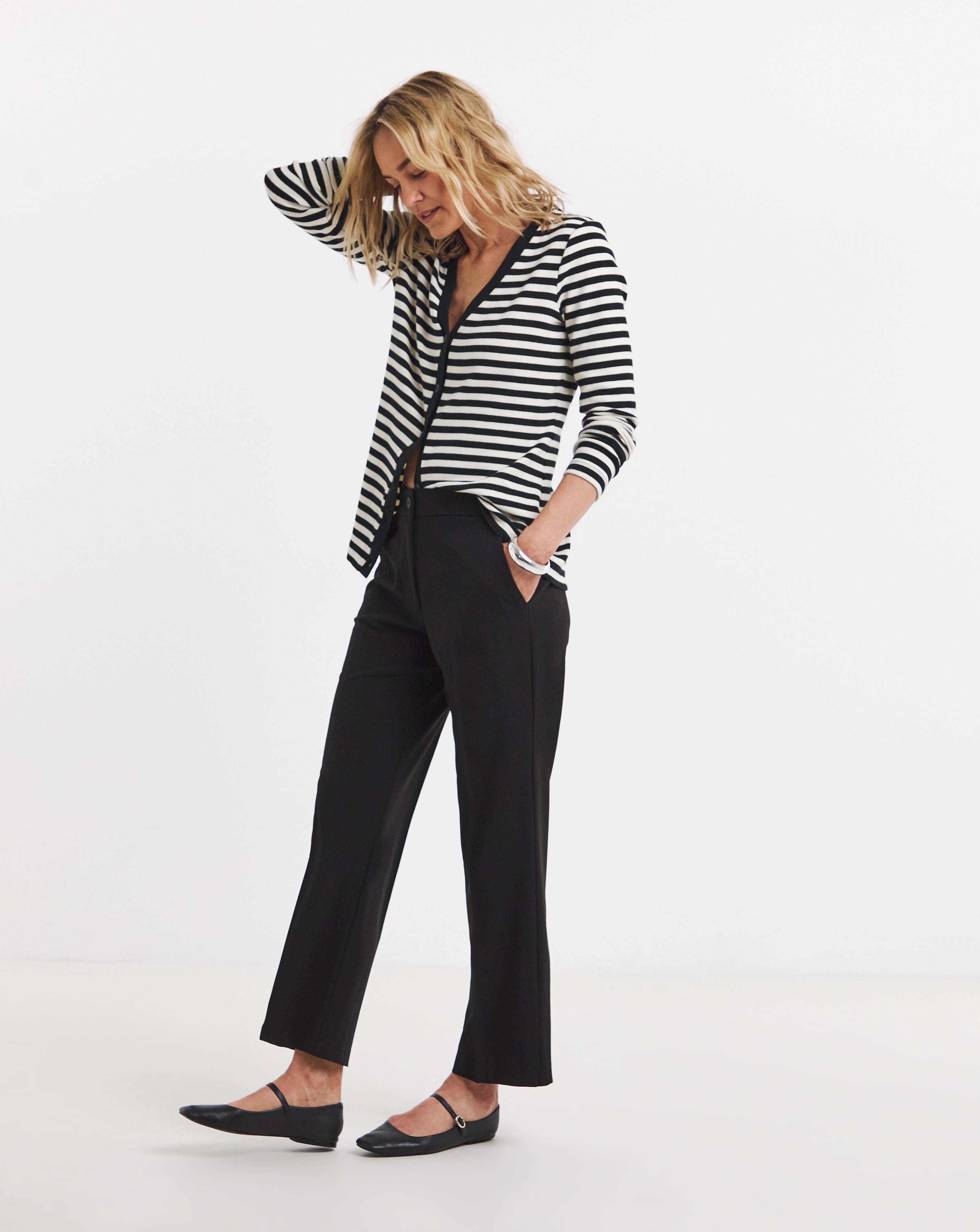 Tailored Straight Leg Trousers